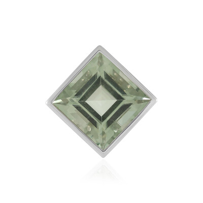 Green Amethyst Silver Pendant (MONOSONO COLLECTION)