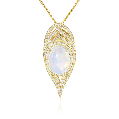 14K AAA Welo Opal Gold Necklace (de Melo)