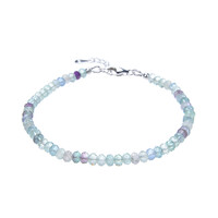 Fluorite Silver Bracelet