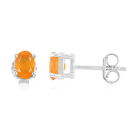 Carnelian Silver Earrings