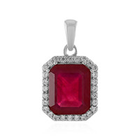 Madagascar Ruby Silver Pendant