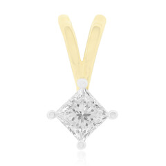 14K SI1 (G) Diamond Gold Pendant