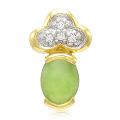 Imperial Chrysoprase Silver Pendant