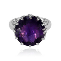 Zambian Amethyst Silver Ring