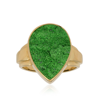 Uvarovite Silver Ring