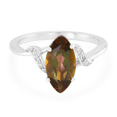 Jungle Topaz Silver Ring