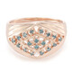 Fancy Diamond Silver Ring