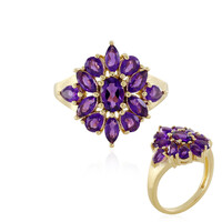 Zambian Amethyst Silver Ring