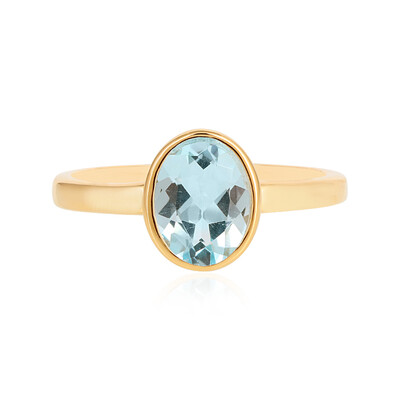 Sky Blue Topaz Silver Ring