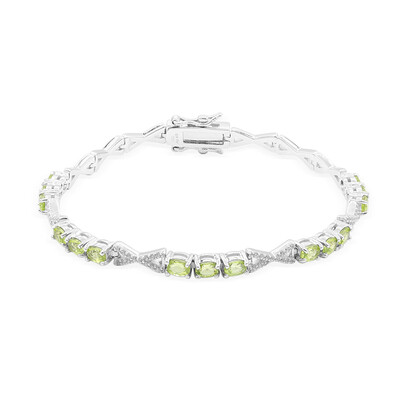 Peridot Silver Bracelet