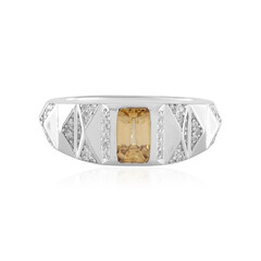 Yellow Zircon Silver Ring (de Melo)