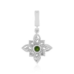 Russian Diopside Silver Pendant