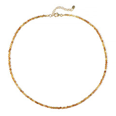 Yellow Tourmaline Silver Necklace