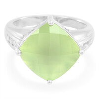 Prehnite Silver Ring
