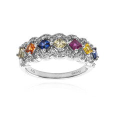 Blue Sapphire Silver Ring