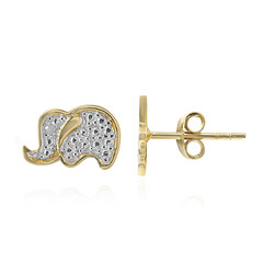 I3 (I) Diamond Silver Earrings