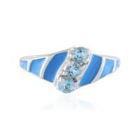 Swiss Blue Topaz Silver Ring