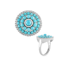 Sleeping Beauty Turquoise Silver Ring