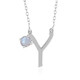 Rainbow Moonstone Silver Necklace
