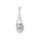 Russian Emerald Silver Pendant
