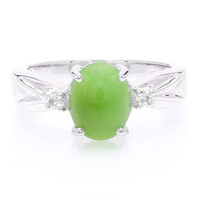 Imperial Chrysoprase Silver Ring