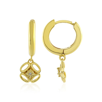 PK (J) Diamond Silver Earrings
