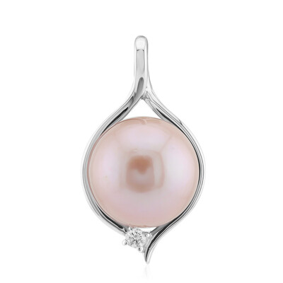 Purple Ming Pearl Silver Pendant (TPC)