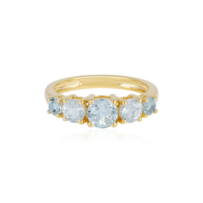 Aquamarine Silver Ring