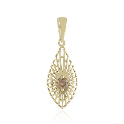 9K I2 Champagne Diamond Gold Pendant (Ornaments by de Melo)