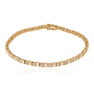 14K SI2 (H) Diamond Gold Bracelet (CIRARI)