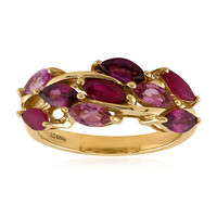 Rhodolite Silver Ring