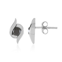 9K Black Diamond Gold Earrings