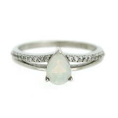 Welo Opal Silver Ring