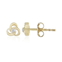 9K I3 (J) Diamond Gold Earrings