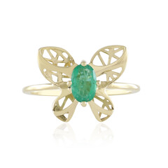 9K Zambian Emerald Gold Ring (Ornaments by de Melo)