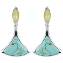 Turquoise Silver Earrings