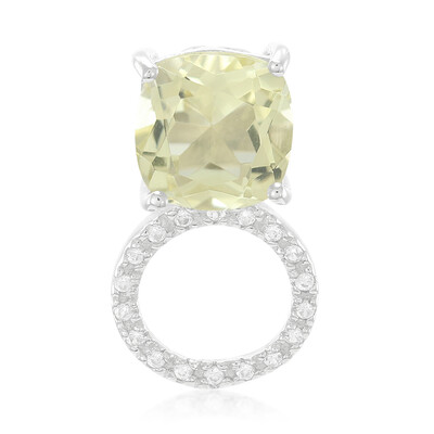 Lemon Citrine Silver Pendant