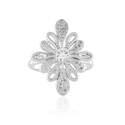 White Sapphire Silver Ring