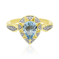 9K Medina Aquamarine Gold Ring