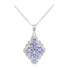 Tanzanite Silver Necklace