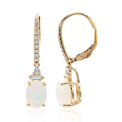 10K AAA Welo Opal Gold Earrings