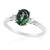 Chrome Apatite Silver Ring