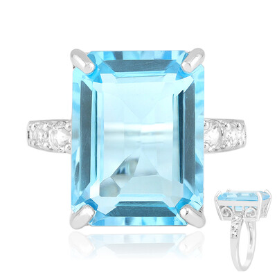 Sky Blue Topaz Silver Ring