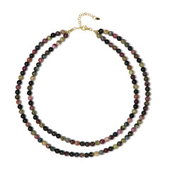Fancy Tourmaline Silver Necklace (Riya)