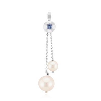 White Freshwater Pearl Silver Pendant (Michelle Albala)