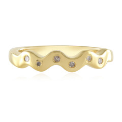 I2 (I) Diamond Silver Ring