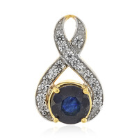 Madagascar Blue Sapphire Silver Pendant
