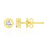 14K SI1 (G) Diamond Gold Earrings