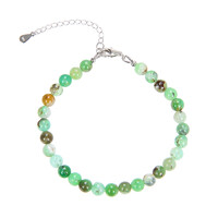 Chrysoprase Silver Bracelet
