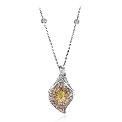 14K SI2 Yellow Diamond Gold Necklace (CIRARI)